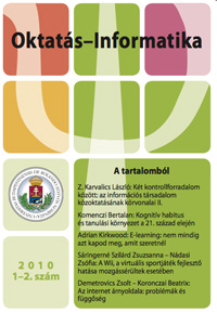 Komenczi Bertalan (2010): Kognitív habitus és tanulási környezet a 21. század elején. In: Oktatás- Informatika, II. 1-2. sz. 14-23.